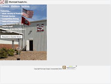 Tablet Screenshot of municipalsupplyinc.com